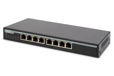 DIGITUS Professional DN-95340 - Switch - 8 x 10/100/1000 (PoE) - Desktop - PoE (131 W)