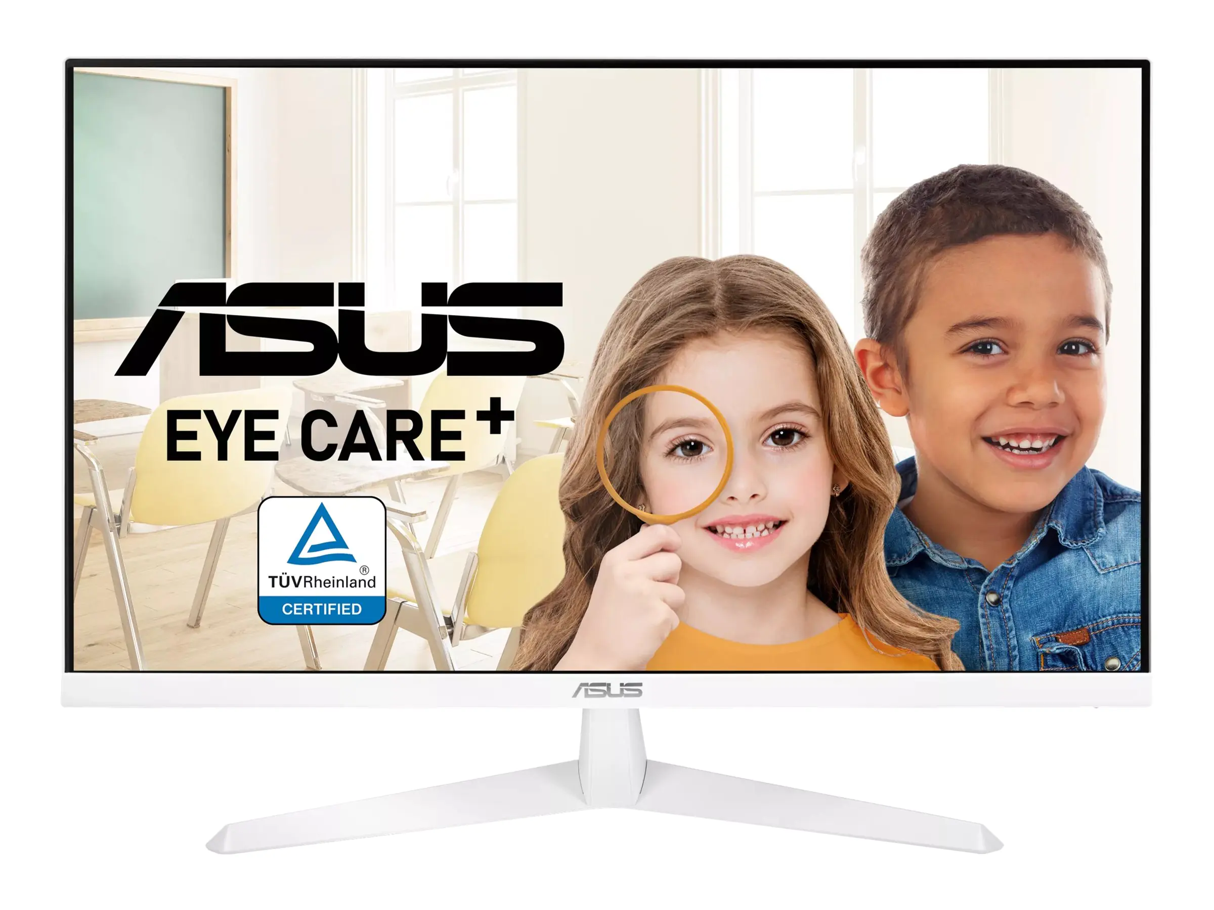 ASUS VY279HE-W - LED-Monitor - 68.6 cm (27") - 1920 x 1080 Full HD (1080p) @ 75 Hz - IPS - 250 cd/m² - 1000:1 - 1 ms - HDMI, VGA