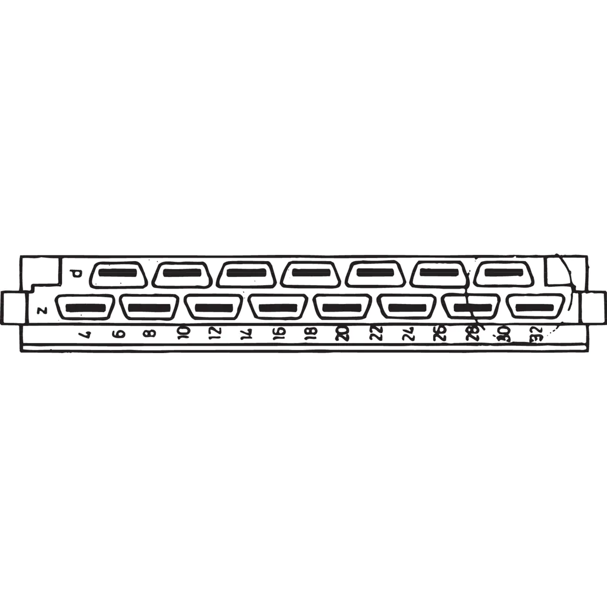 SCHROFF CONNECTOR HM15 SOLDER