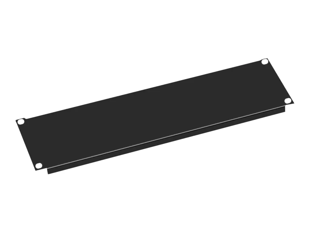VALUE - Blindabdeckung - Schwarz, RAL 9005 - 3U - 48.3 cm (19")