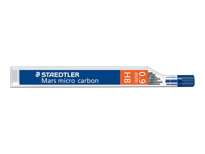 STAEDTLER Mars micro carbon - Bleistiftmine - HB - Pechschwarz - 0.9 mm (Packung mit 12) 250 09-HB