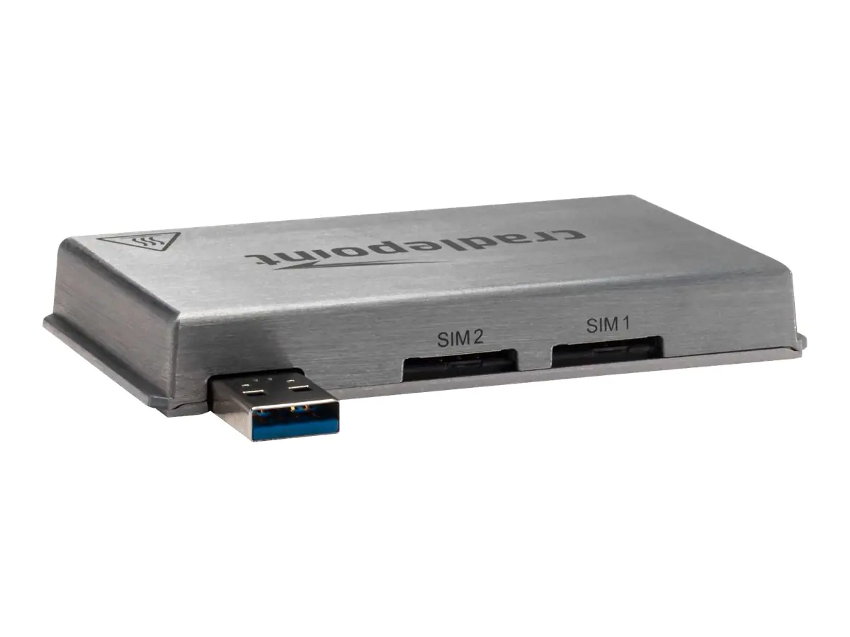 Cradlepoint MC400 Modular LTE Modem - Drahtloses Mobilfunkmodem - 4G LTE Advanced Pro - USB - 1.2 Gbps - für Cradlepoint E300, E3000; E300 Series Enterprise Router E300-5GB