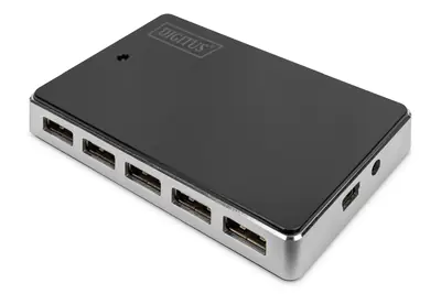 DIGITUS DA-70229 - Hub - 10 x USB 2.0 - Desktop
