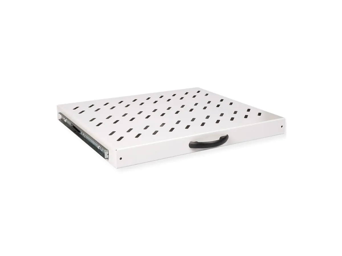 ROLINE 19 Zoll Fachboden 1 HE ausziehbar 350 T 25 kg grau