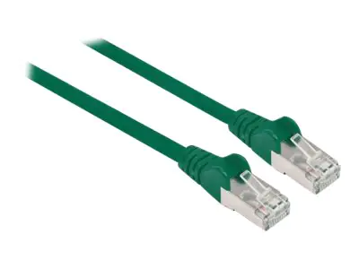 Intellinet Network Patch Cable, Cat6A, 0.5m, Green, Copper, S/FTP, LSOH / LSZH, PVC, RJ45, Gold Plated Contacts, Snagless, Booted, Polybag - Patch-Kabel (DTE) - RJ-45 (M) bis RJ-45 (M) - 50 cm - SFTP, PiMF - CAT 6a - IEEE 802.3af - halogenfrei, geformt, o Intellinet Network Patch Cable, Cat6A, 0.5m, Green, Copper, S/FTP, LSOH / LSZH, PVC, RJ45, Gold Plated Contacts, Snagless, Booted, Polybag - Patch-Kabel (DTE) - RJ-45 (M) bis RJ-45 (M) - 50 cm - SFTP, PiMF - CAT 6a - IEEE 802.3af - halogenfrei, geformt, o