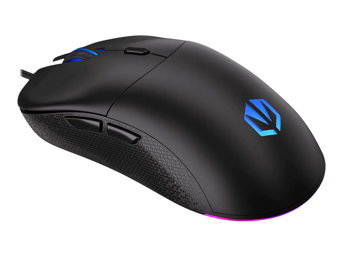 Endorfy GEM - Maus - optisch - 6 Tasten - kabelgebunden - USB-A - Schwarz - retail