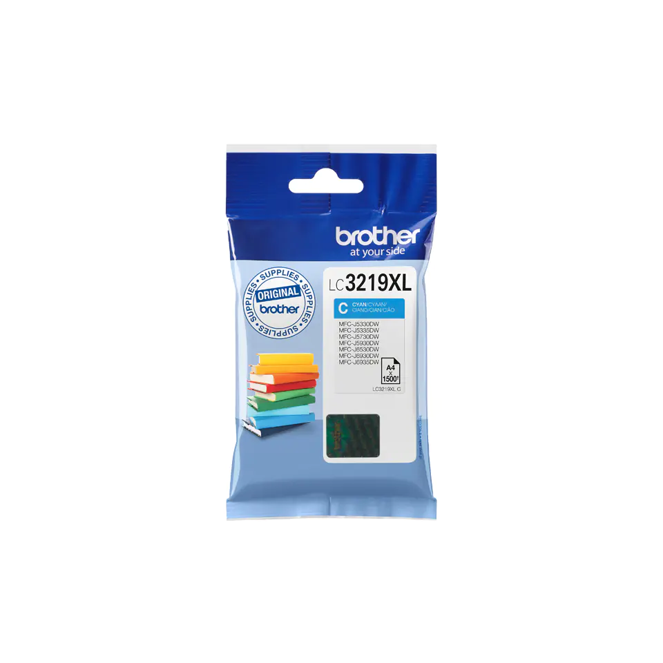 Brother LC3219XLC - XL - Cyan - Original - Blisterverpackung - Tintenpatrone - für INKvestment Business Smart Plus MFC-J5930; INKvestment Business Smart Pro MFC-J6935 Brother LC3219XLC - XL - Cyan - Original - Blisterverpackung - Tintenpatrone - für INKvestment Business Smart Plus MFC-J5930; INKvestment Business Smart Pro MFC-J6935