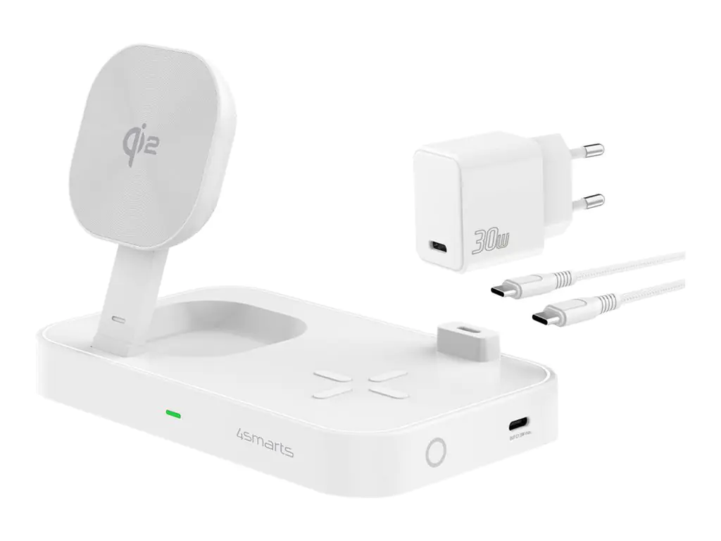 4smarts Qi2 Ladestation Trident weiß