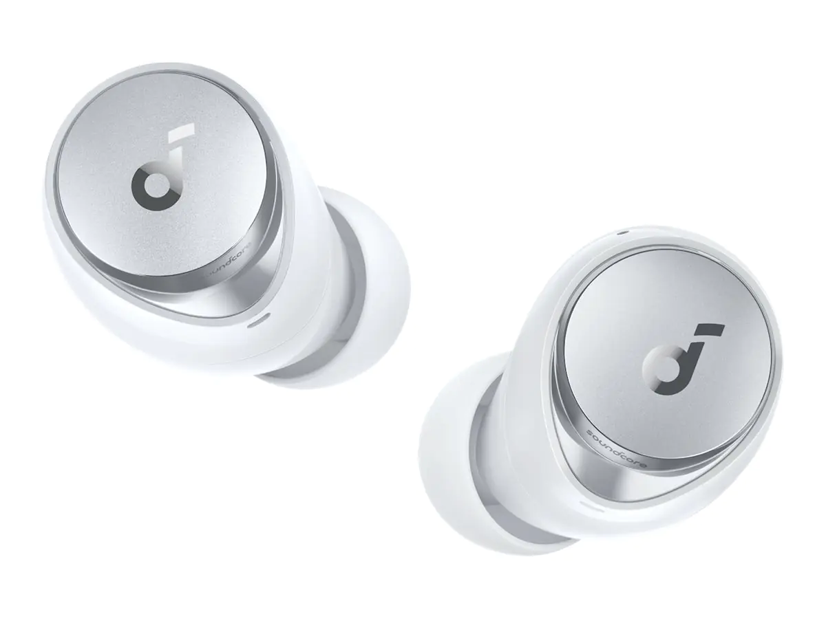Soundcore Space A40 - True Wireless-Kopfhörer mit Mikrofon - im Ohr - Bluetooth - aktive Rauschunterdrückung - weiß
