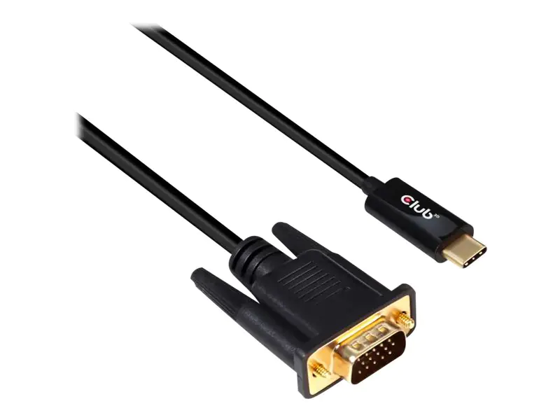 Club 3D - Adapterkabel - 24 pin USB-C männlich zu HD-15 (VGA) männlich - 5 m - aktiv