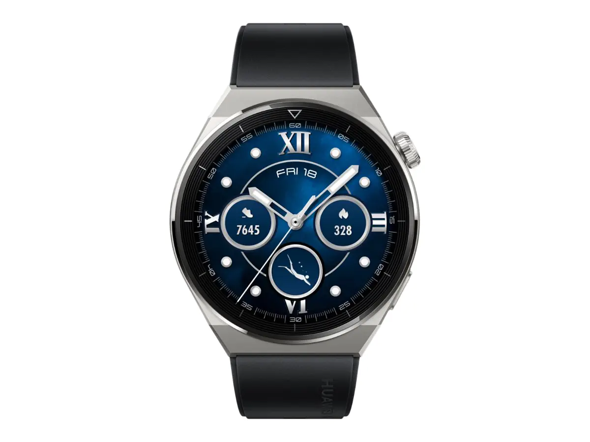 Huawei Watch GT 3 Pro - 46 mm - Titan - intelligente Uhr mit Riemen - Handgelenkgröße: 140-210 mm - Anzeige 3.632 cm (1.43") - NFC, Bluetooth - 54 g