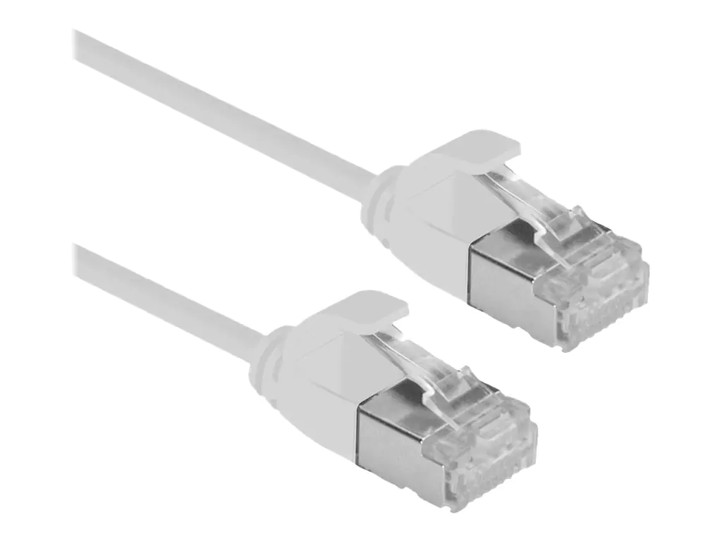 Roline Green - Patch-Kabel - RJ-45 (M) zu RJ-45 (M) - 1 m - U/FTP - CAT 6a - halogenfrei, geformt, verseilt - Grau