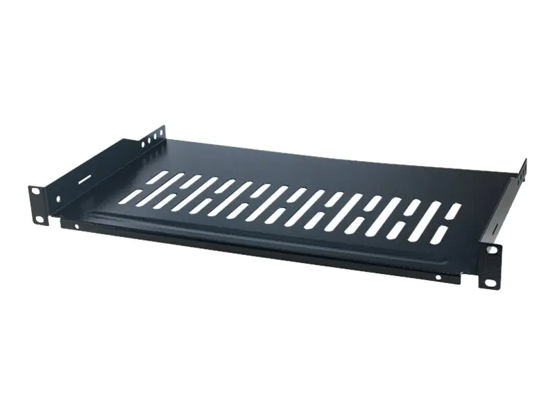 LogiLink - Rack - Regal - Schwarz, RAL 9005 - 1U - 48.3 cm (19")