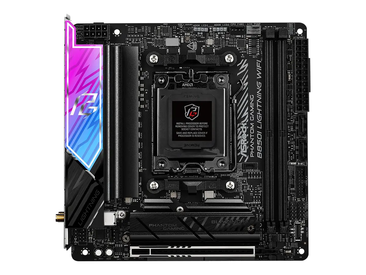 ASRock B850I Lightning WiFi DDR5 AM5 retail - AMD Sockel AM5 (Ryzen Zen4)