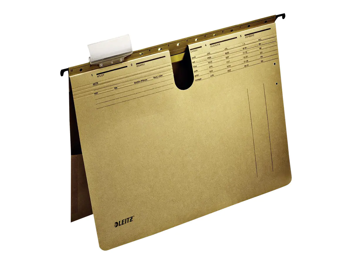Esselte Leitz ALPHA, A4, Karton, Braun, 250 g/m², DIN 821, 348 mm 19120000
