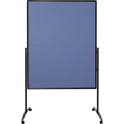 LEGAMASTER PREMIUM PLUS Moderationswand klappbar 150x120cm blau-grau, Blau, Kunststoff, Aluminium, Schwarz, 1200 mm, 1500 mm 7-205210