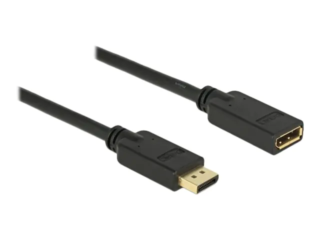 Delock - DisplayPort-Verlängerungskabel - DisplayPort (M) zu DisplayPort (W) - DisplayPort 1.2 - 15 m - 4K Unterstützung - Schwarz