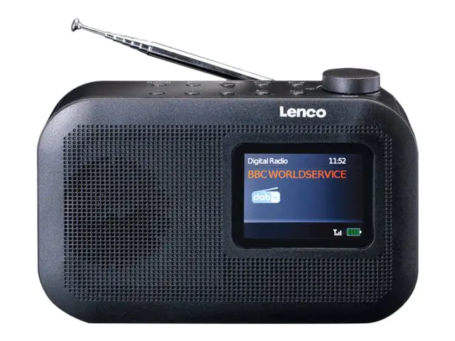 Lenco PDR-026 - Tragbares DAB-Radio - 2 Watt - Schwarz