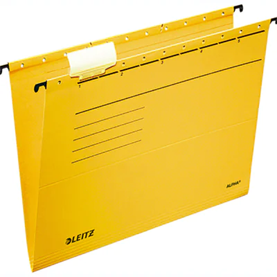 Leitz Hängemappe ALPHA® DIN A4 275g/m² Pendareckarton, recycelt gelb 25 St./Pack.
