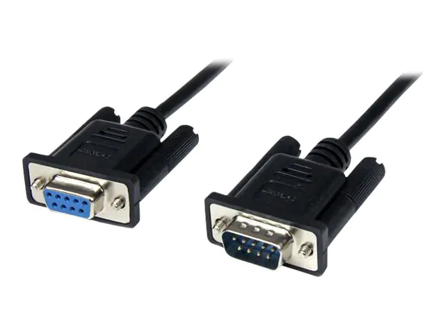StarTech 2m Seriell DB9 RS-232 Nullmodemkabel - Schwarz - Stecker/Buchse - 9 Pin Null Modem Kabel - Nullmodemkabel - DB-9 (W) zu DB-9 (M) - 2 m - Schwarz - für P/N: 1P3FPC-USB-SERIAL, ICUSB2321F, ICUSB2324I, ICUSB232V2, PEX2S953, PEX2S953LP StarTech 2m Seriell DB9 RS-232 Nullmodemkabel - Schwarz - Stecker/Buchse - 9 Pin Null Modem Kabel - Nullmodemkabel - DB-9 (W) zu DB-9 (M) - 2 m - Schwarz - für P/N: 1P3FPC-USB-SERIAL, ICUSB2321F, ICUSB2324I, ICUSB232V2, PEX2S953, PEX2S953LP