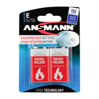 Ansmann 1515-0006 - Wiederaufladbarer Akku - Alkali - 9 V - 2 Stück(e) - Cd (cadmium) - Hg (Que