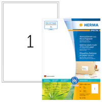 HERMA Etikett weiß 199.6x289.1mm 80 St./Pack.