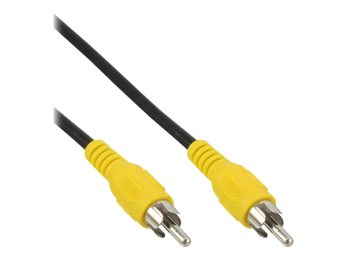 InLine - Videokabel - composite video - RCA (M) bis RCA (M) - 2 m - Schwarz