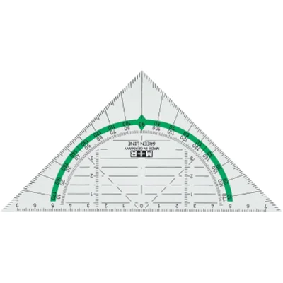 Möbius Ruppert Geometrie-Dreieck GreenLine 16.0 cm 723170810
