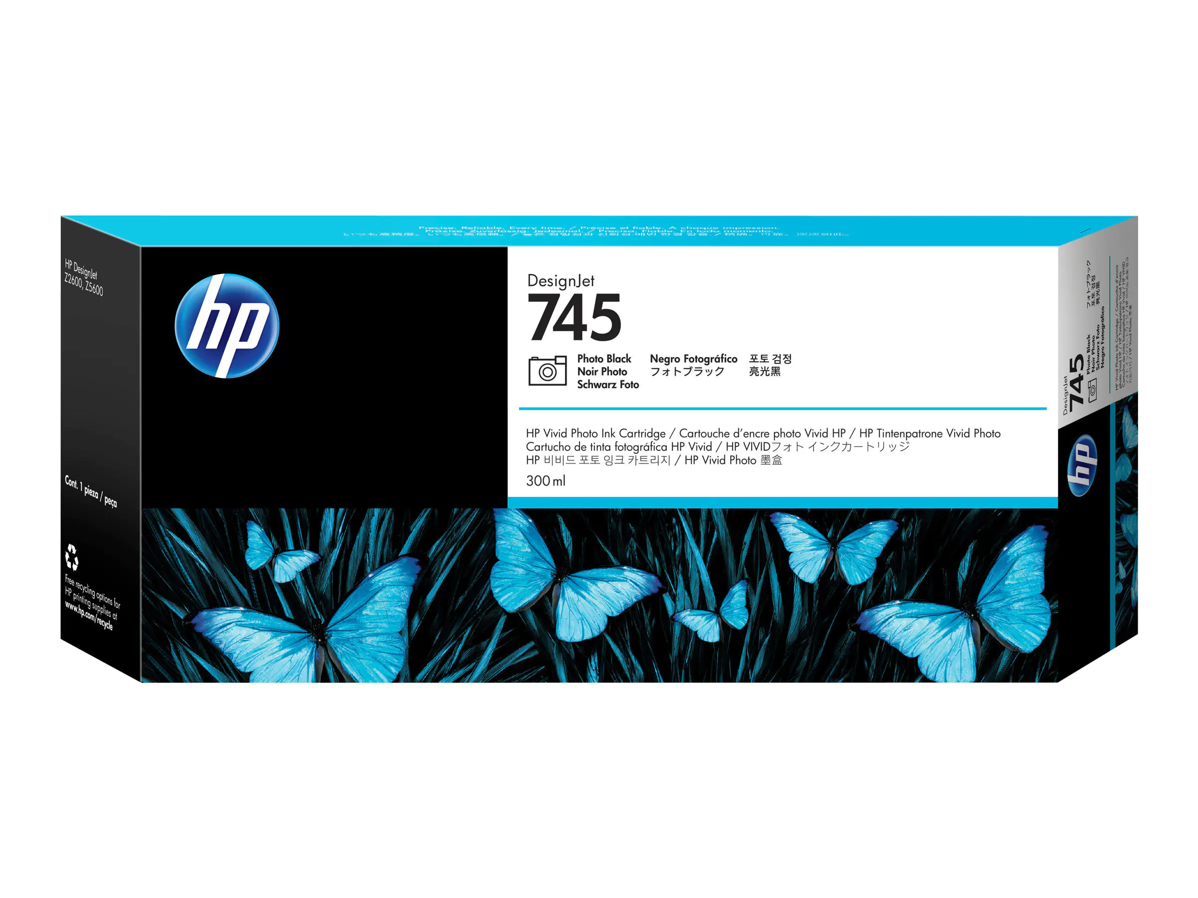 HP 745 - 300 ml - mit hoher Kapazität - Chromatic Red - Original - DesignJet - Tintenpatrone - für DesignJet HD Pro MFP, Z2600 PostScript, Z5600 PostScript