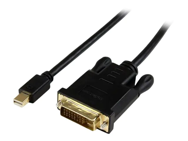 StarTech Mini DisplayPort auf DVI Kabel 1,8m - Stecker/Stecker - mDP zu DVI Adapter/ Koverter - 1920x1200 / 1080p - DisplayPort-Kabel - Mini DisplayPort (M) zu DVI-D (M) - 1.8 m - aktiv - Schwarz
