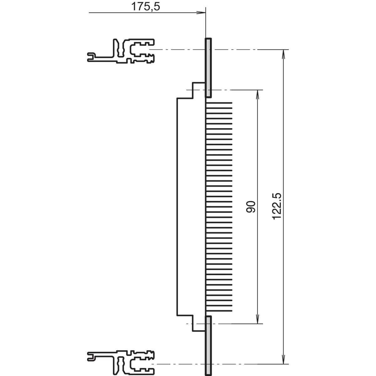 SCHROFF LOCHSCH.28HP F DIN41612 4ST