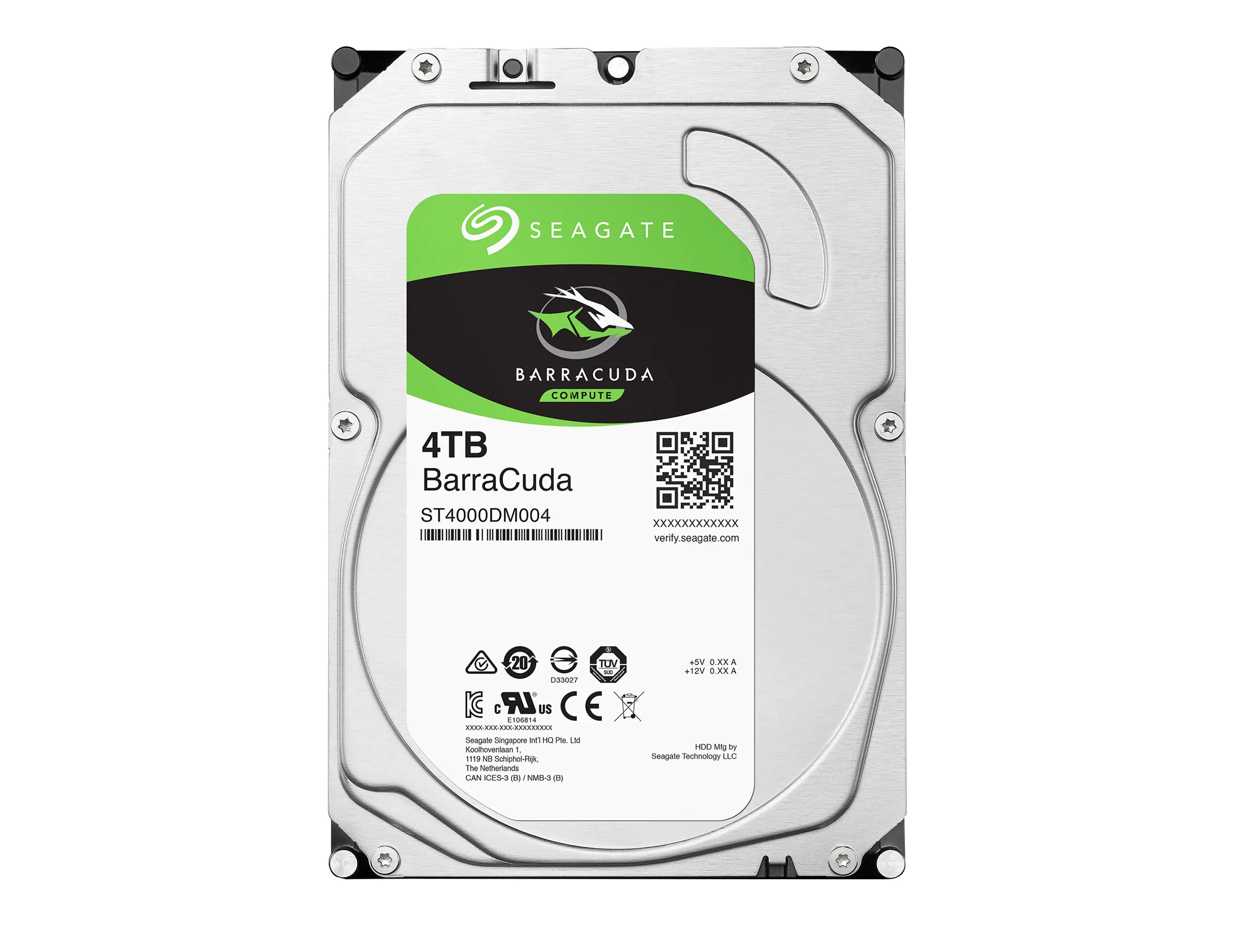 Seagate Barracuda ST4000DM004 - Festplatte - 4 TB - intern - 3.5" (8.9 cm) - SATA 6Gb/s - 5400 rpm - Puffer: 256 MB Seagate Barracuda ST4000DM004 - Festplatte - 4 TB - intern - 3.5" (8.9 cm) - SATA 6Gb/s - 5400 rpm - Puffer: 256 MB