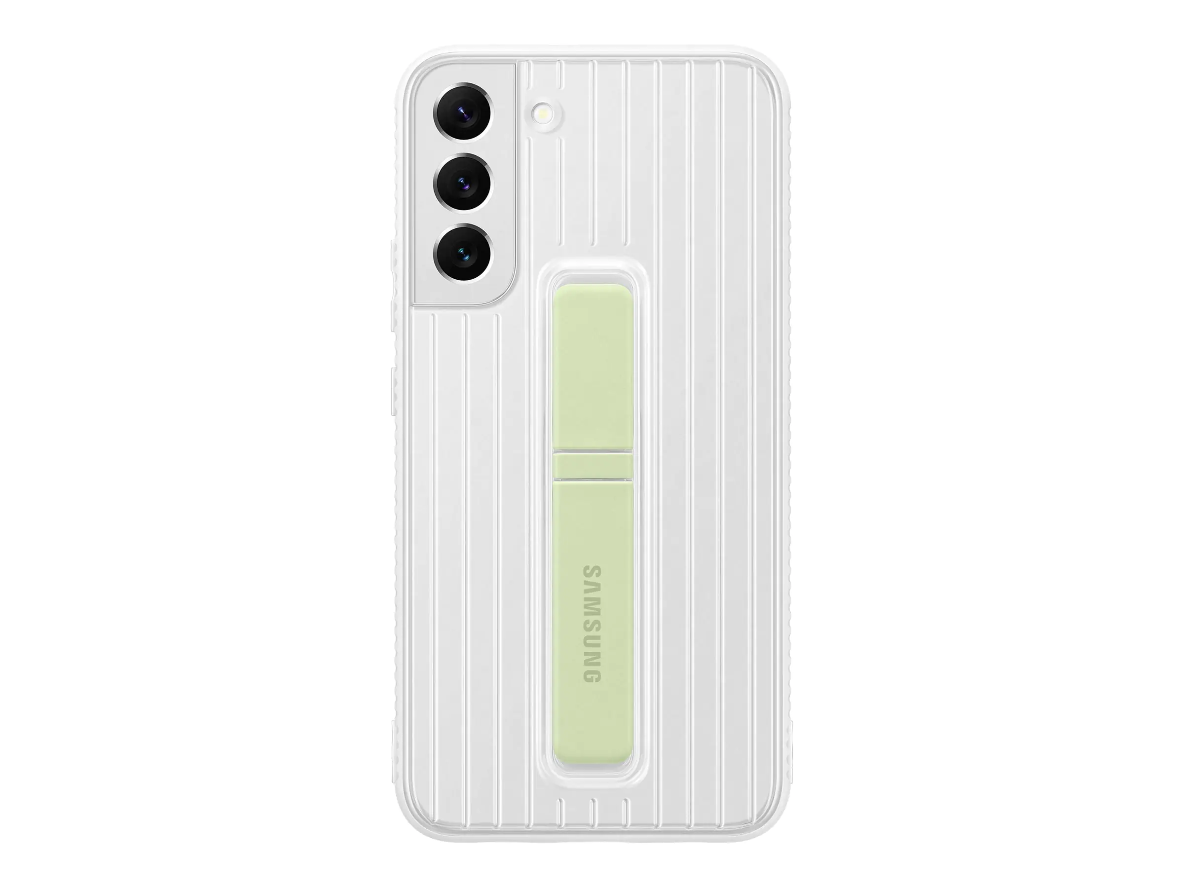 Samsung EF-RS906 - Hintere Abdeckung für Mobiltelefon - Polycarbonat, Gummi - weiß - für Galaxy S22+
