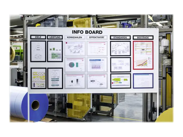 Durable DURAFRAME MAGNETIC TOP for A3 - Dokumentenhalterung - für 297 x 40 mm - magnetisch - Schwarz (Packung mit 5) 4987-23