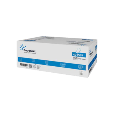 Papernet Papierhandtuch 23 x 24 cm (B x L) Zellstoff weiß 15 x 210 Bl./Pack.