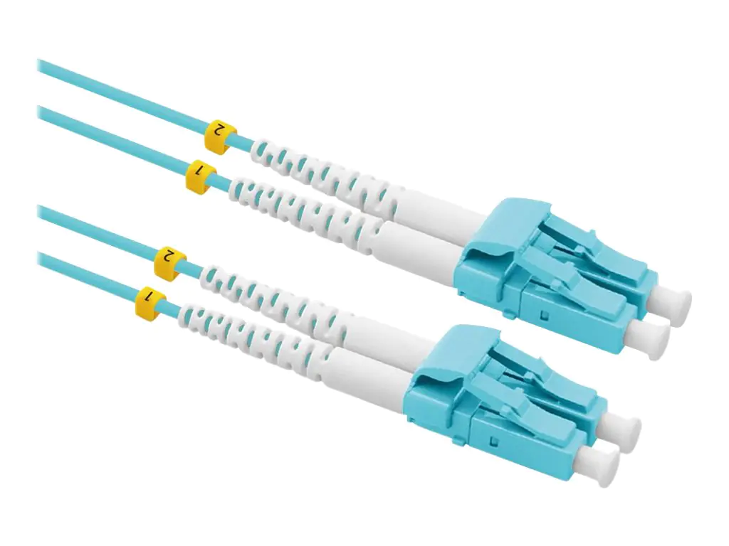 VALUE - Patch-Kabel - LC Multi-Mode (M) zu LC Multi-Mode (M) - 10 m - Glasfaser - Duplex - 50/125 Mikrometer - OM3 - halogenfrei - Türkis VALUE - Patch-Kabel - LC Multi-Mode (M) zu LC Multi-Mode (M) - 10 m - Glasfaser - Duplex - 50/125 Mikrometer - OM3 - halogenfrei - Türkis
