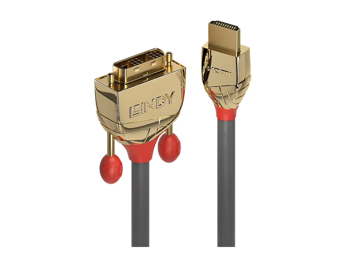 Lindy Gold Line - Videokabel - HDMI (M) bis DVI-D (M)
