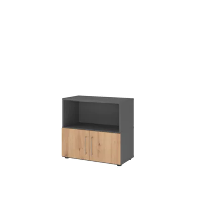 Hammerbacher Regal FlexWall 800 x 748 x 417 mm (B x H x T) 28kg Holz graphit Hammerbacher Regal FlexWall 800 x 748 x 417 mm (B x H x T) 28kg Holz graphit