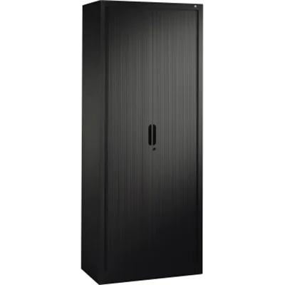C P Omnispace Rollladenschrank schwarzgrau 4 Fachböden 80.0 x 42.0 198.0 320100S10154