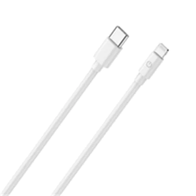 RealPower Lade/Datenkabel Type-C auf lightning 2m weiß MFI