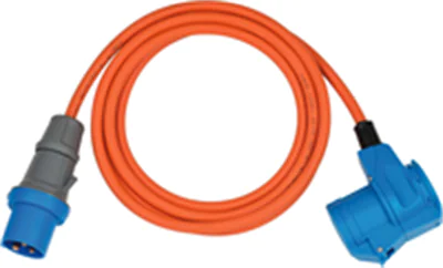 Brennenstuhl 1167650503 Strom Verlängerungskabel Orange Blau 3 m - Verlängerungskabel