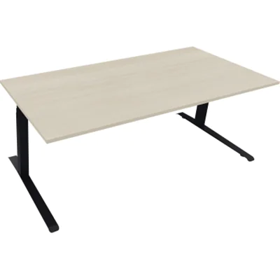 Sitz-/Stehtisch Kufe Doppels. Quad. B2000xT900xH645-1275 an/Akazie Sitz-/Stehtisch Kufe Doppels. Quad. B2000xT900xH645-1275 an/Akazie