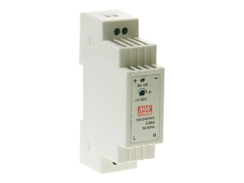 Mean Well DR-15 series - Netzteil (DIN-Schienenmontage möglich) - Wechselstrom 115/230 V - 15 Watt