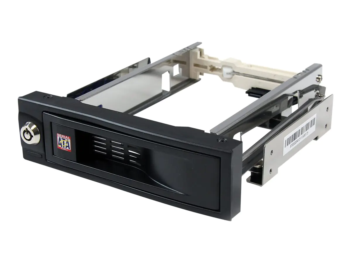 StarTech SATA Wechselrahmen 5,25 Zoll trägerlos - Mobiles Festplatten Speicher Rack für 8,9cm (3,5)