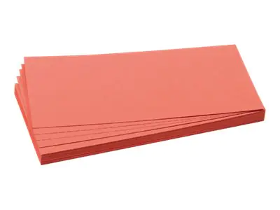 Franken GmbH FRANKEN - Moderationskarte - rechteckig - 9.5 x 20.5 cm - Rot (Packung mit 500) UMZ 1020 07