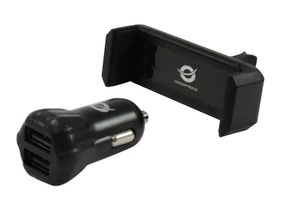 Conceptronic - Auto-Netzteil - 2 A - 2 Ausgabeanschlussstellen (USB)