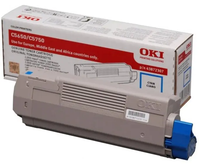 OKI - Cyan - Original - Tonerpatrone - für C5650dn, 5650n, 5750dn, 5750n OKI - Cyan - Original - Tonerpatrone - für C5650dn, 5650n, 5750dn, 5750n