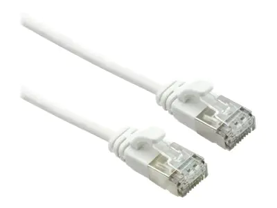 Roline - Patch-Kabel - RJ-45 (M) zu RJ-45 (M) - 1 m - U/FTP - CAT 6a - halogenfrei, geformt - weiß