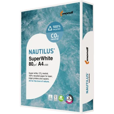 Nautilus Kopierpapier SuperWhite 88020366 DIN A4 500 Bl./Pack. Nautilus Kopierpapier SuperWhite 88020366 DIN A4 500 Bl./Pack.