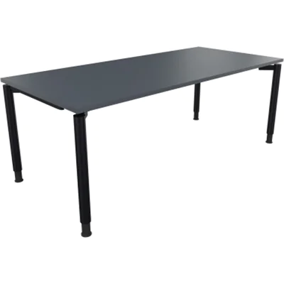 Schreibtisch Vierfuß Rundrohr B2000xT900xH680-820 an/Lavagrau Schreibtisch Vierfuß Rundrohr B2000xT900xH680-820 an/Lavagrau